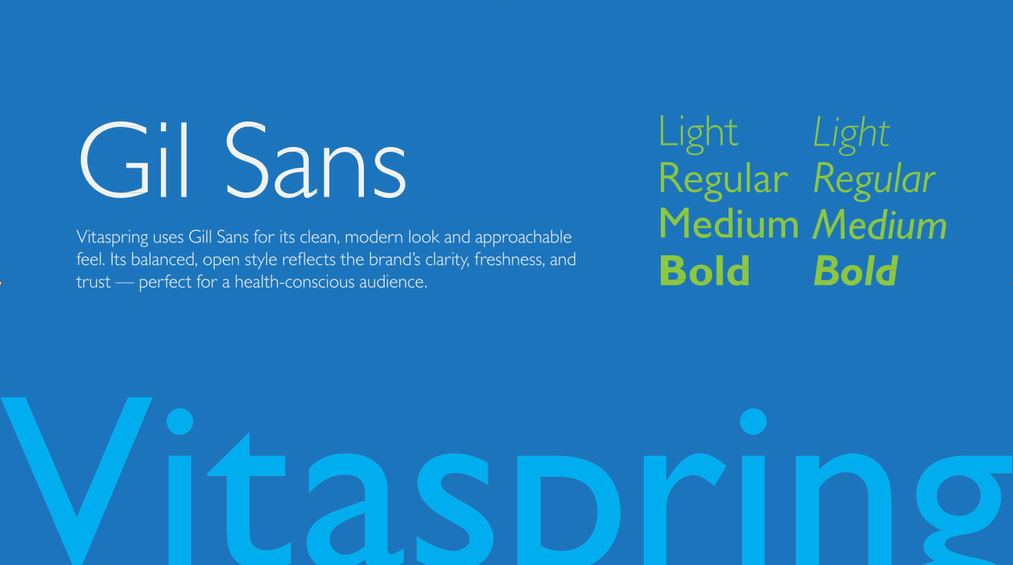 Gill Sans typography showcase